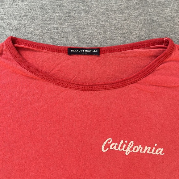 *🛒 FREE WITH PURCHASE* Brandy Melville Cotton Modal Tee - Picture 4 of 14